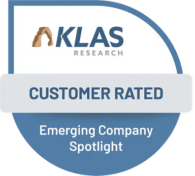 KLAS Customer Rated badge