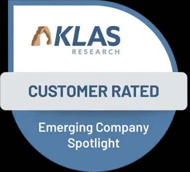KLAS Customer Rated badge